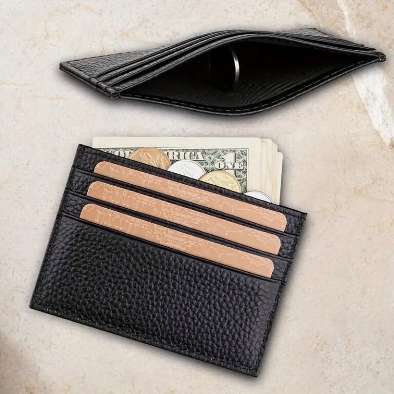 Slim Genuine Leather Card Holder