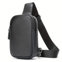 Men's Genuine Leather Crossbody Bag
