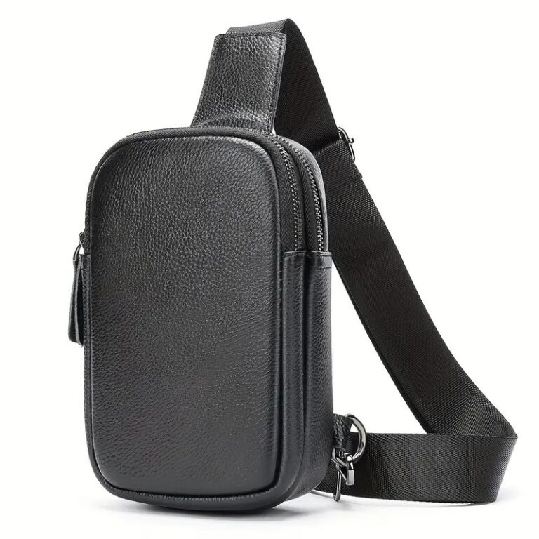 Men's Genuine Leather Crossbody Bag